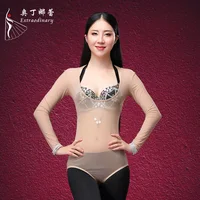 

Women Sexy Long Sleeves Dancewear Bodysuit Belly dance Leotard