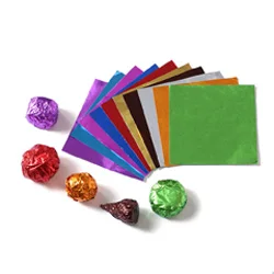 Elegant Confectionery Chocolate Lolly Foil wrapper squares