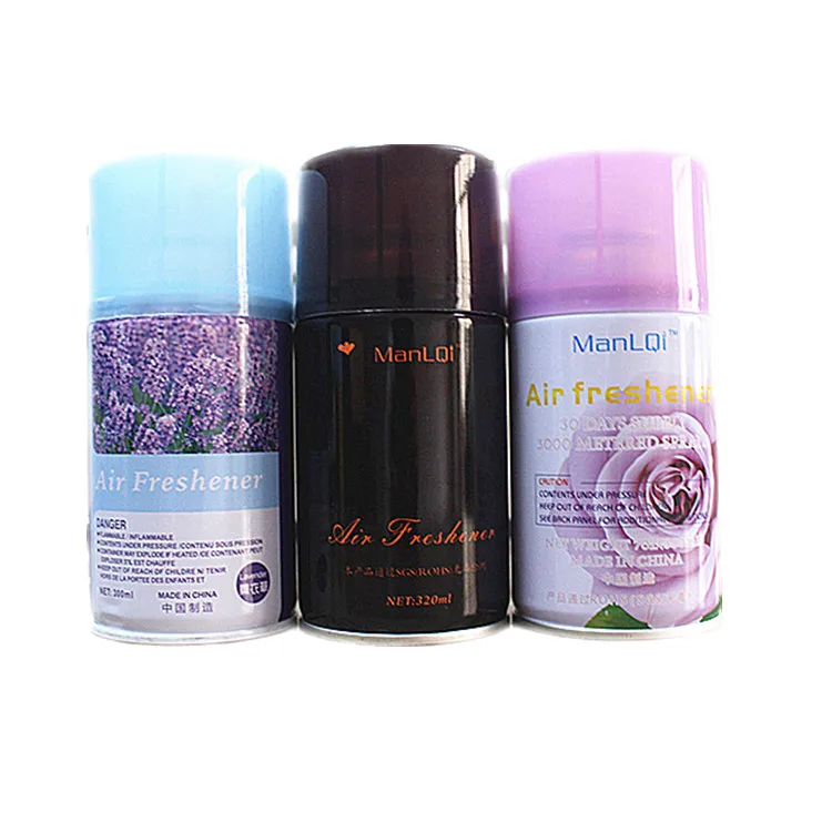 

300ml Eco-friendly deodorant long lasting air freshener automatic spray refill for aerosol dispenser