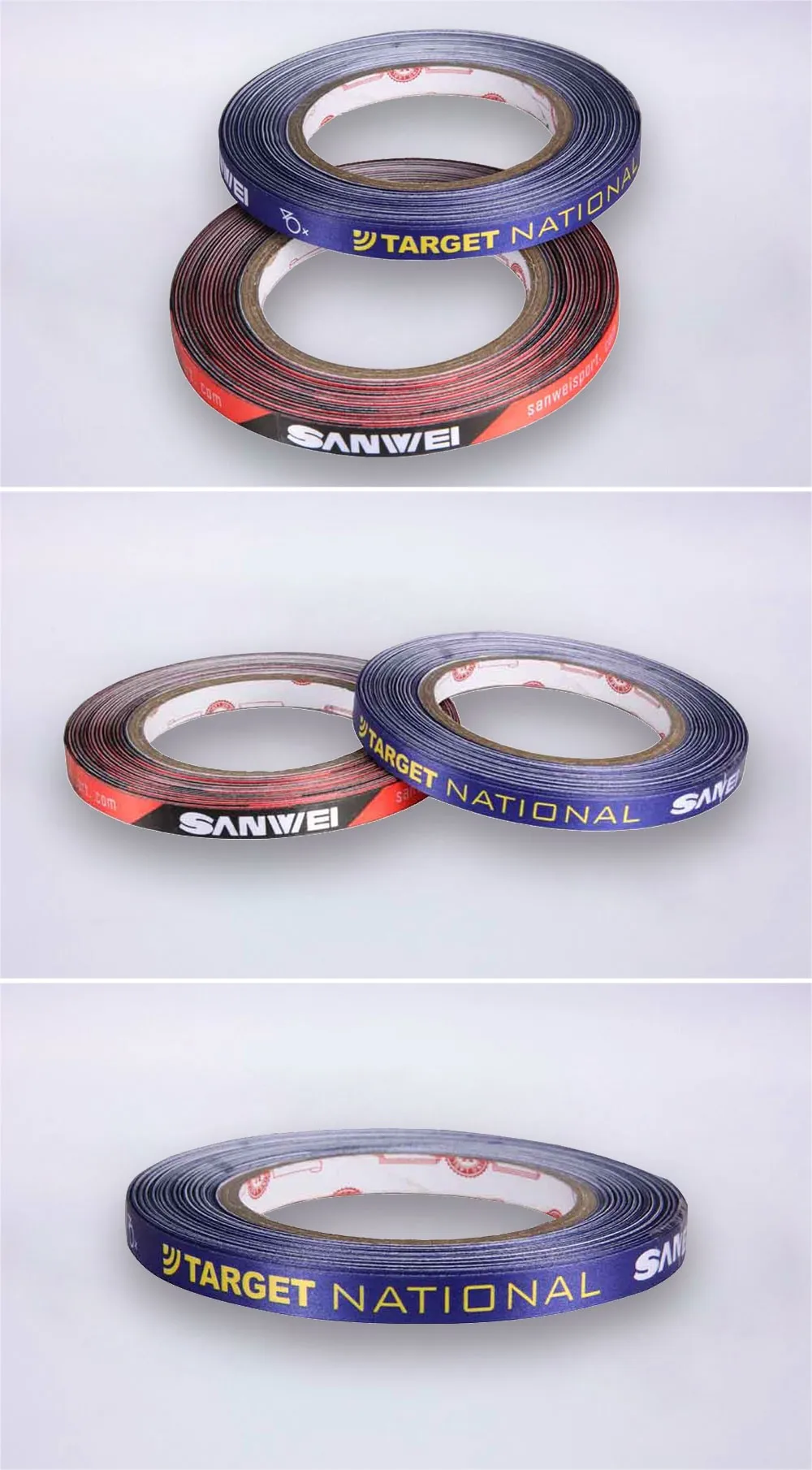 Sanwei 25 Meter Large Roll Silks And Satins Table Tennis Racket Edge