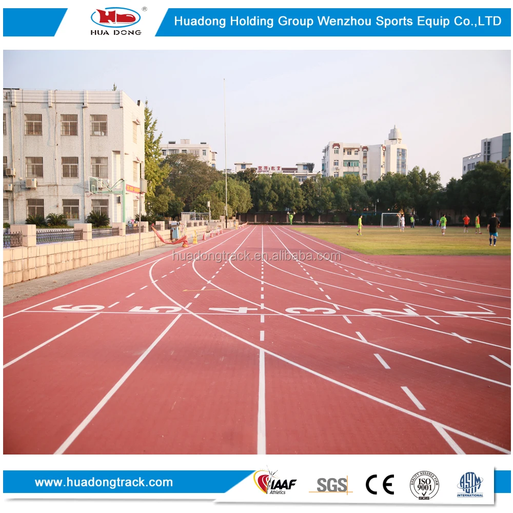 
400m stadium runway material outdoor mat synthetic rubber running track 