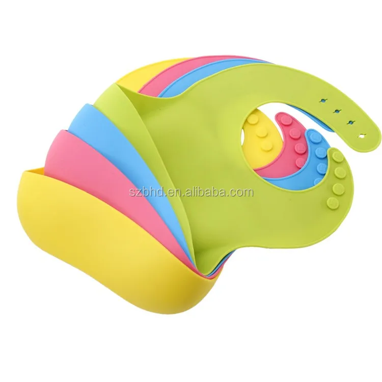 Soft Cute And BPA Free baby silicone bib.jpg