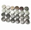 Classic antique shank button 17mm custom logo denim metal tack button for jeans