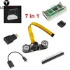 Lonten 7 in 1 kit Raspberry Pi Zero Camera + Acrylic Case + Holder + Mini Adapter + Header + Mini USB Adapter + Heat Sink