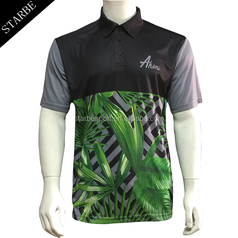 
custom sublimation 100% polyester quick dry polo shirts 