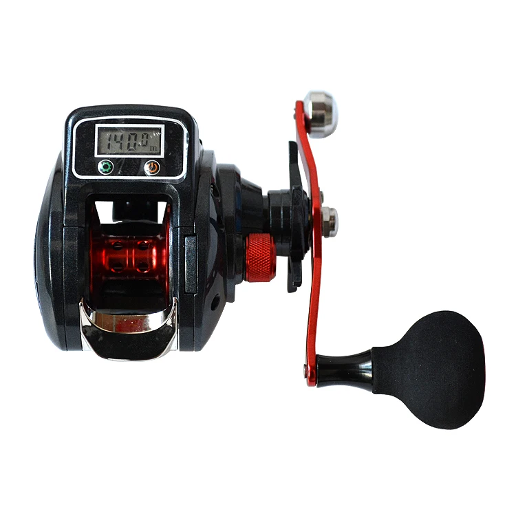 

in stock SHA 300 High Quality Metal Black Digital Baitcasting Fishing Reel For Saltwater count fishing wheel