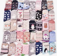 

custom logo manufacture sock Women Cute Christmas winter Socks