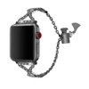 With Pendant Adjustable Stainless Steel Replacement Rhinestone Diamond Watch Band For Apple Watch