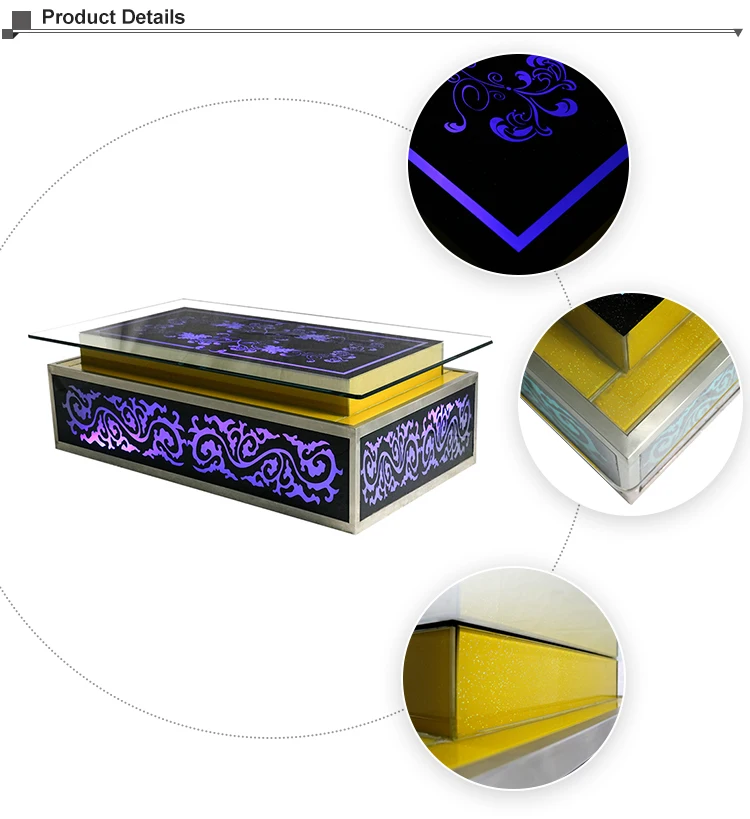 Led cube ktv bar table set modern furniture supplies