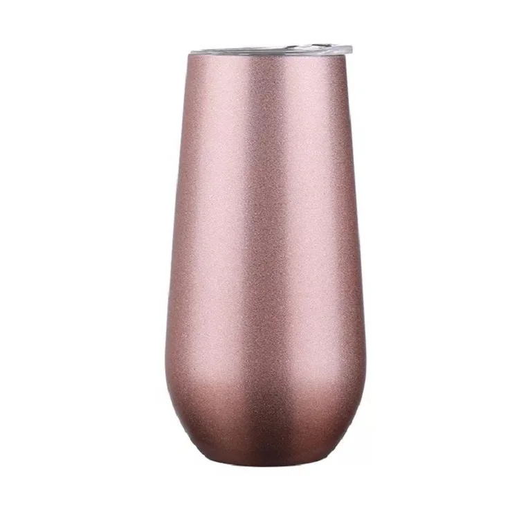 Personalized Insulated Stainless Steel 6oz Champagne Tumbler Swig
