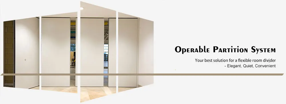Chile hotel movable partition wall acoustic wooden hanging folding partition wall with variety color