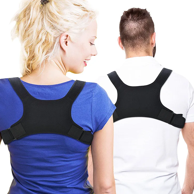 

Factory price adjustable back and shoulders posture low support belt, Black;grey