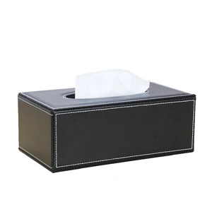 Promotions Leather Wooden Tissue Box Cover