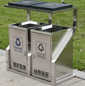 steel garbage bins