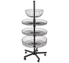 Round display counter / Round wire basket rack / Small counter display stands