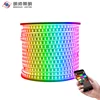 waterproof ws2812b wireless wifi high power rgb 220v flexible colour changing led strip light roll