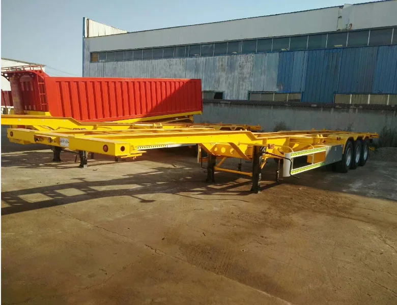 40ft 3 axles container flat bed semi trailers