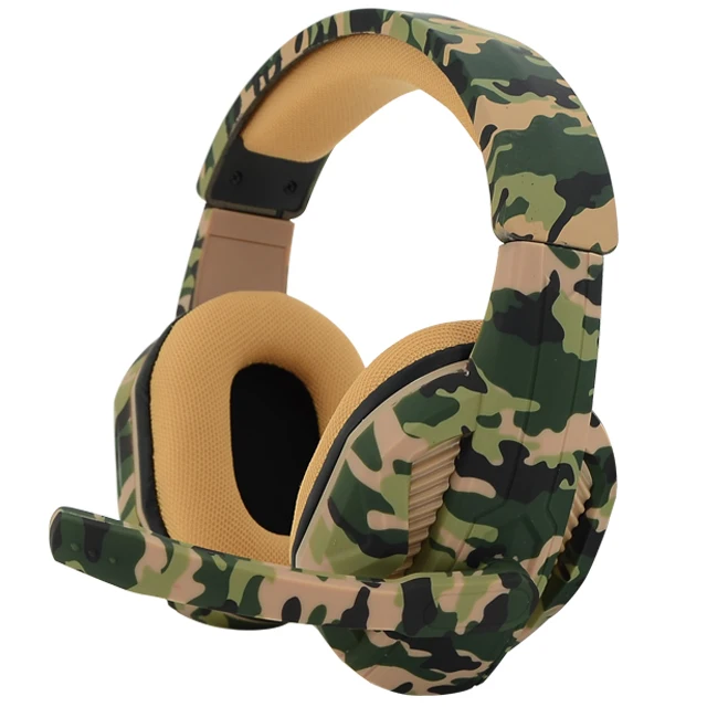 SATE(AE-366C) Newest Camouflage Gaming Headsets for PC/PS4 Band stock headband headsets gaming headphone