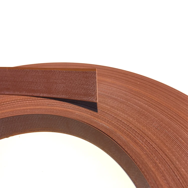 
Laminated PVC plastic self wood grain edge strips for furniture cover 