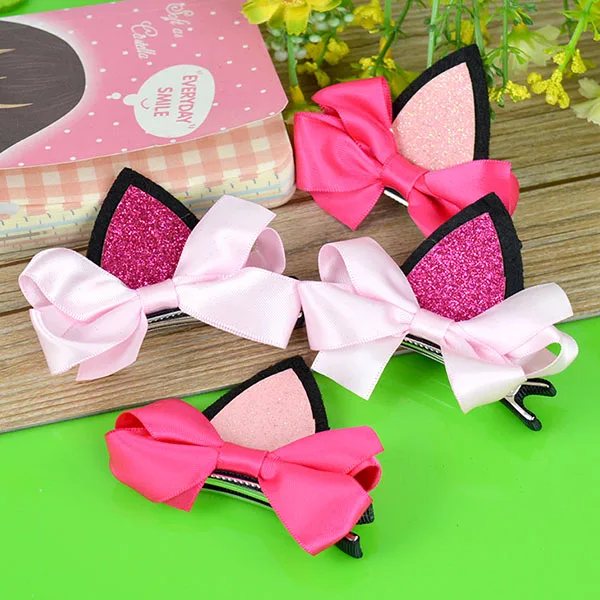 10pcs Girl Cute Fancy Hairband With Metal Accessories Elastic Rubber