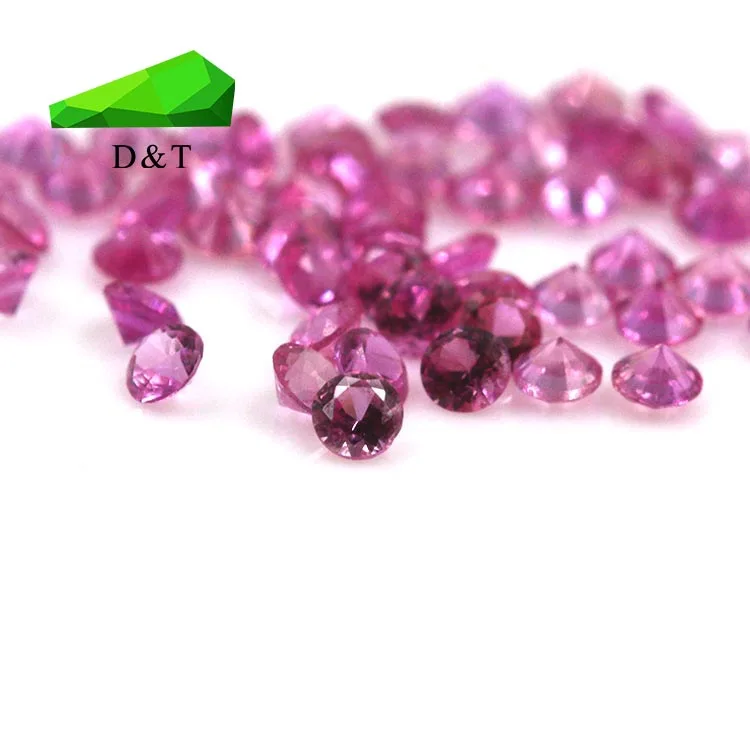 

Natural ruby gemstone round brilliant cut ruby stone price per carat diamond cut ruby wholesale price 2mm