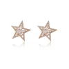 E-230 Xuping beautiful girls jewelry star shaped gemstone pave set stud earrings