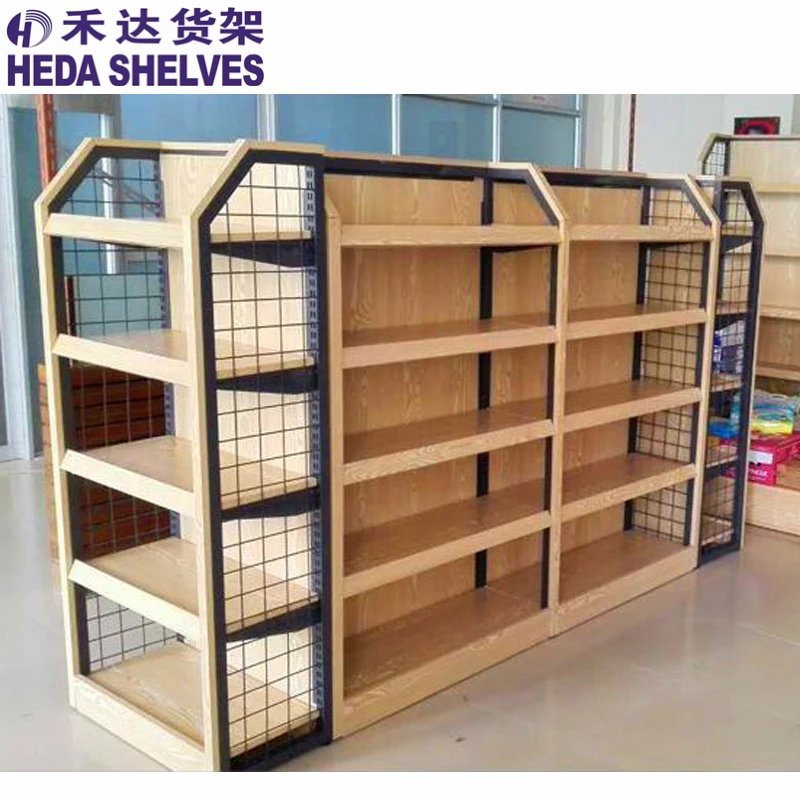 wooden grocery stand