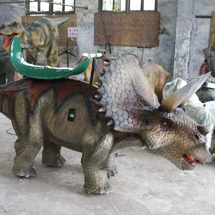 

Large animatronic ride model amusement robotic walking dinosaur, Customized