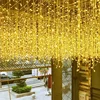 Indoor Decoration Led String Curtain Fairy Light Christmas Outdoor Led Icicle Light