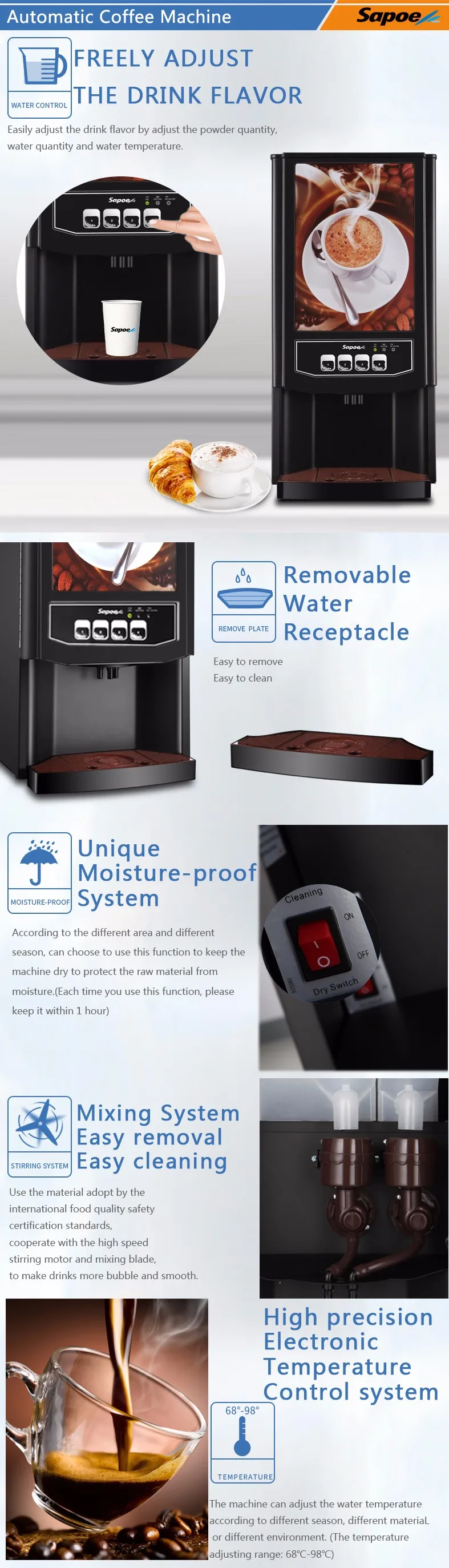 Nespresso Cappuccino Duran Vietnamese Organic Coffee Milk Dispenser For Show Catering Or Office