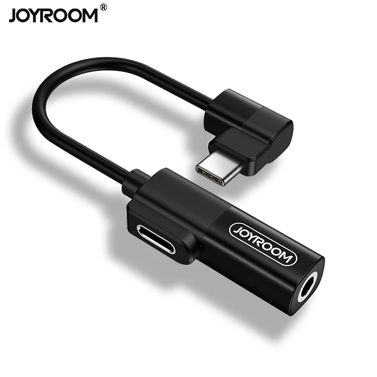 

Joyroom usb type c to type c charging port and 3.5mm Jack aux adapter splitter cable, Black;red;grey