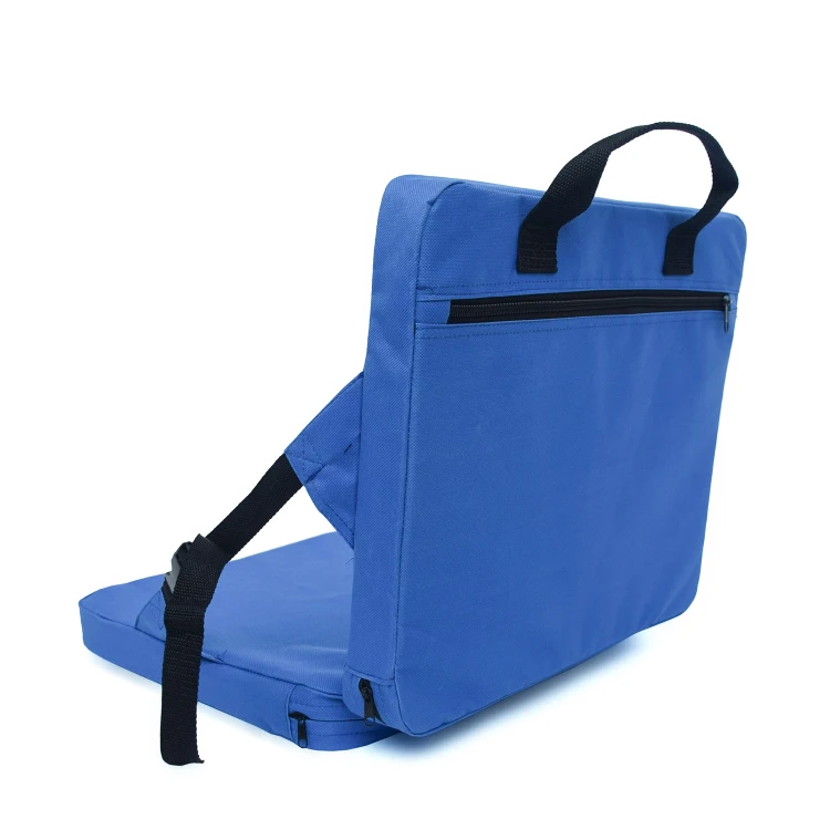 Folding Stadium Seat Cushion With Back Support – Lightweight Padded Outdoor Chair For Sports, Beach, Camping (600D Oxford Cloth)