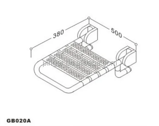 
nylon lift-up shower seat 