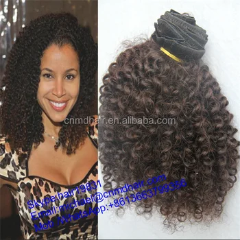 High Heat Fiber Synthetic Afro Curly Hair Weave Hair Extension