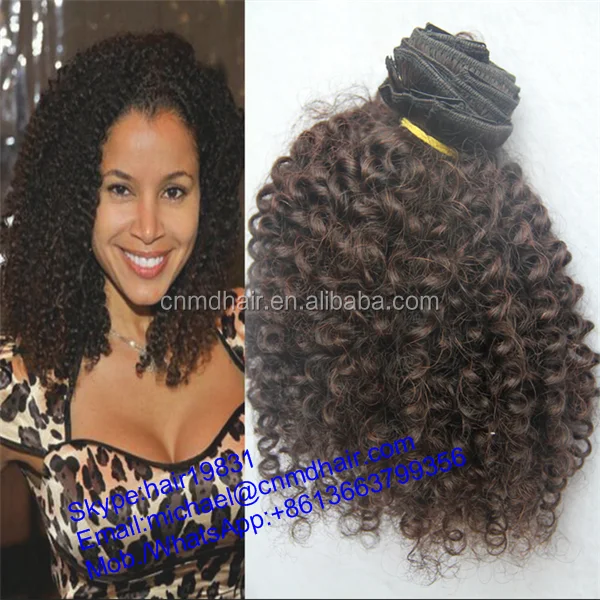 High Heat Fiber Synthetic Afro Curly Hair Weave Hair Extension