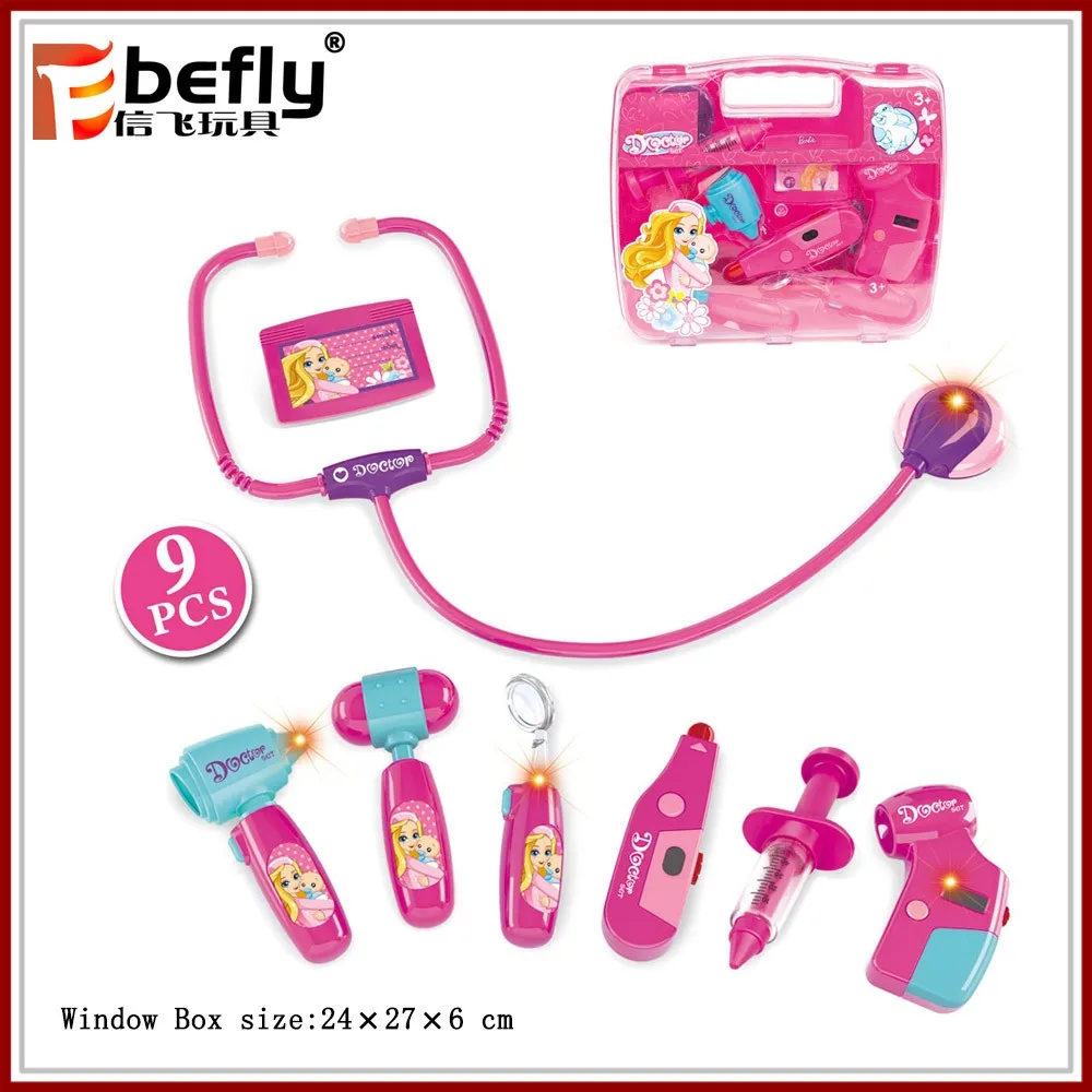 Pink Doctor Kit Electric Plastic Stethoscope Toy For Kids 2018 Buy Stethoscope Toy,Plastic