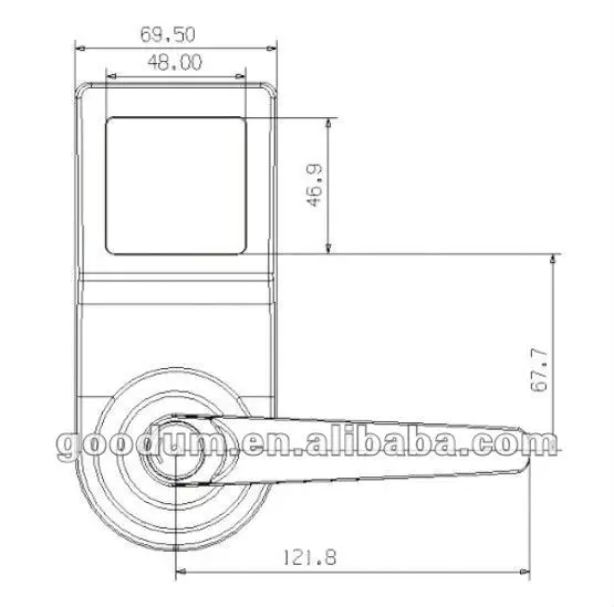 D6600 digital locks for lockers