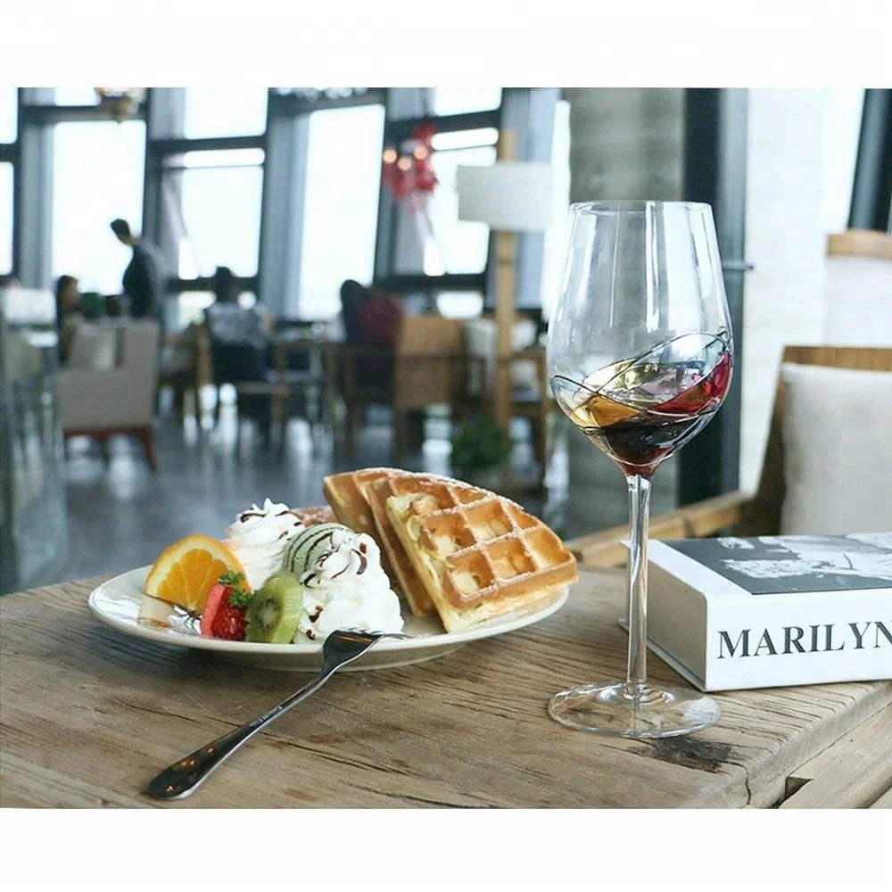 
Hand Made 15 OZ Set of 1 White or Red Wine Glass Unique Wine Gifts Hand Painted Wine Glasses 