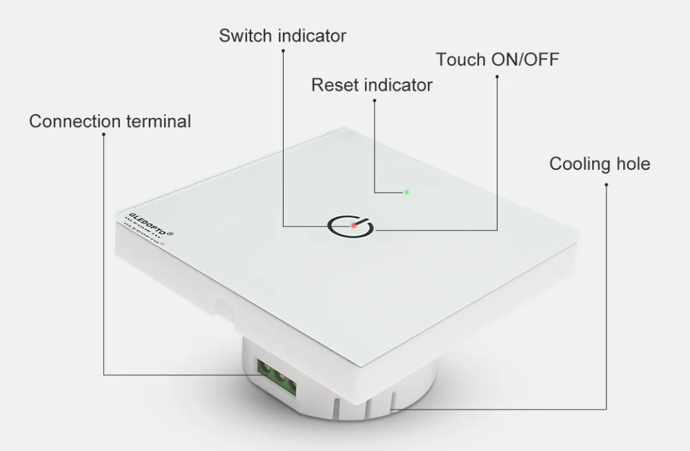 Highly Recommended 1 Gang Alexa Enabled Smartphone Control Zigbee Wall Switch - ANKUX.COM