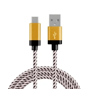 USB C to USB Nylon Braided Charging Cable