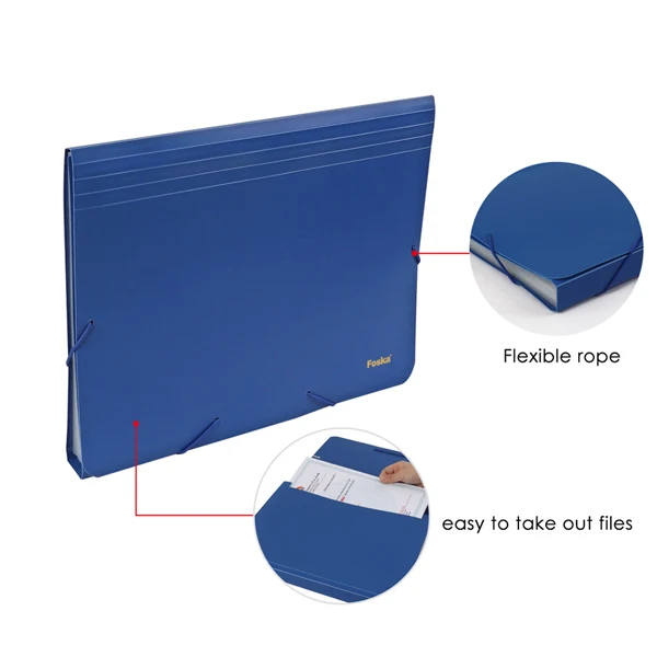 
A4 13layers Solid Color Expanding File Bag 