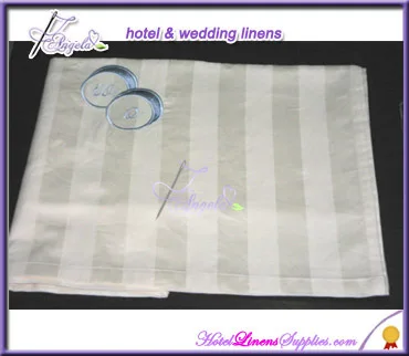 white stripe pillow sham