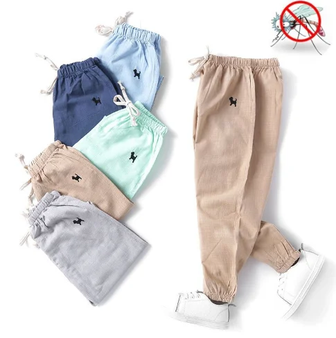

2019 summer boys pants Cotton and linen casual children's bloomers, As pictures