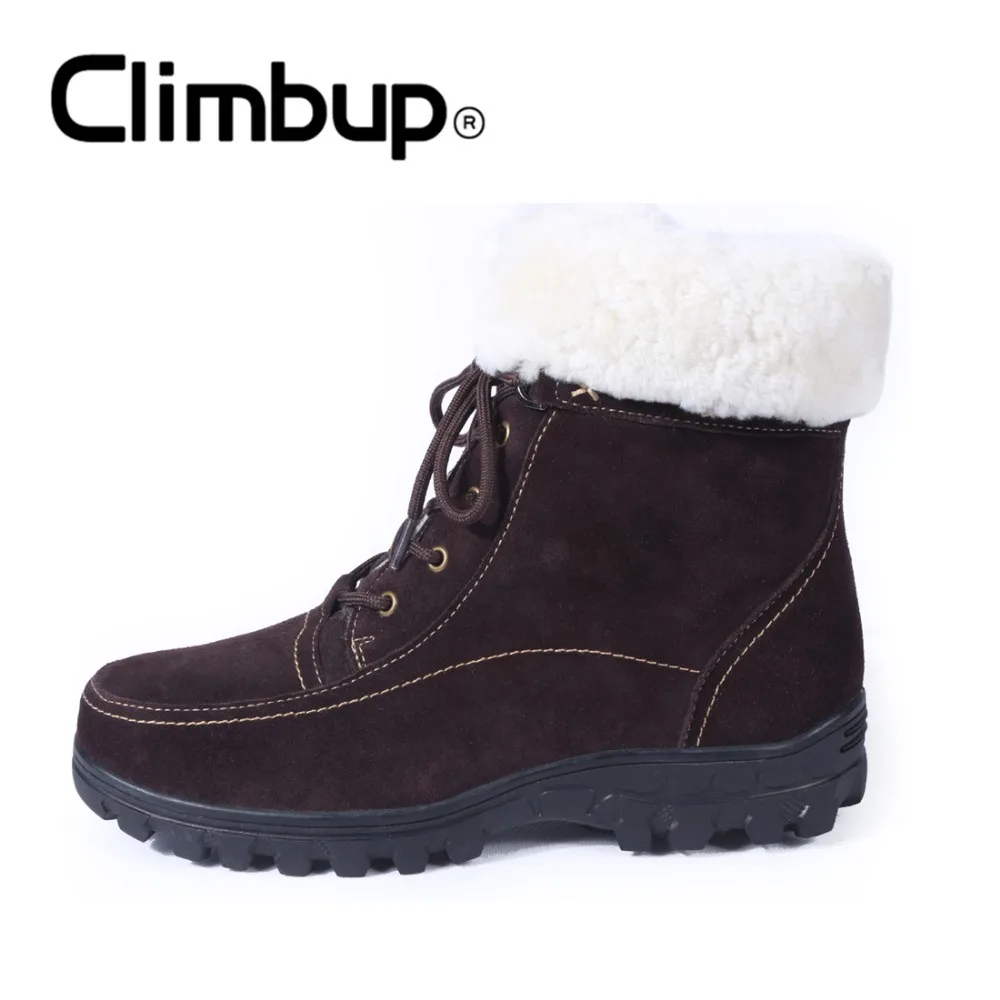 Women Winter Ankle boots Genuine Leather Waterproof