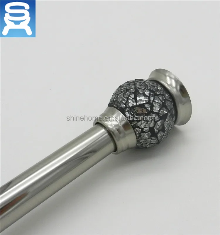 
Hot sale metal tension rod and bathroom shower decorated rod 