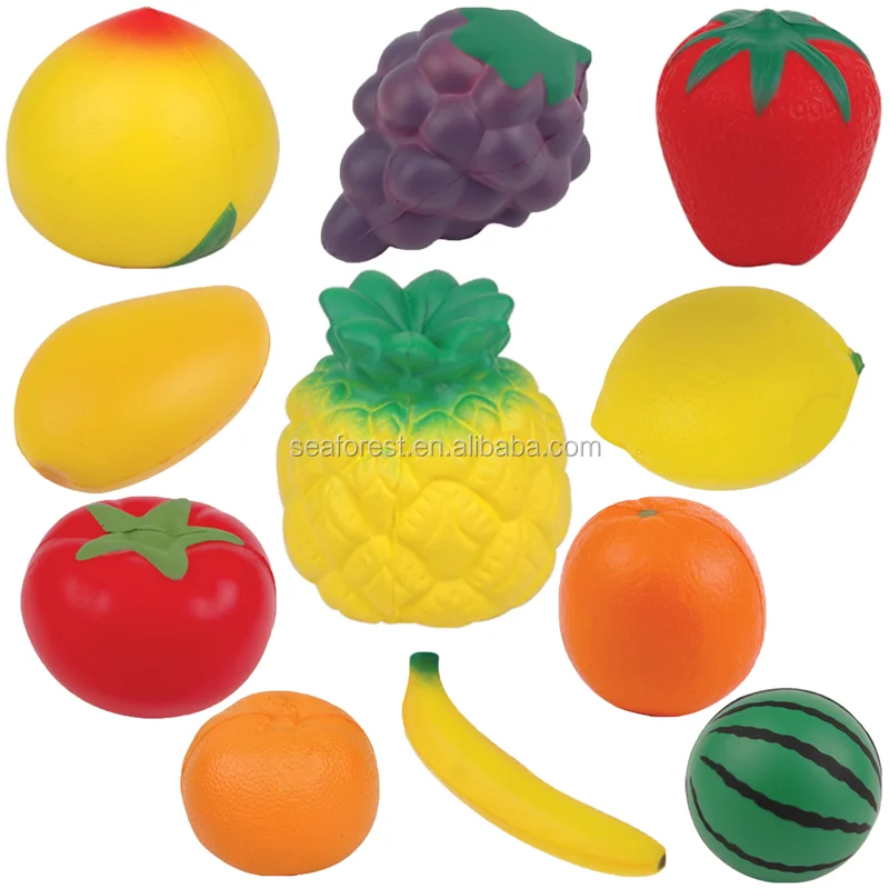 fruit shaped stress balls