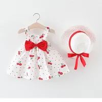 

baby pretty sets summer cotton baby floral children's clothing with hat