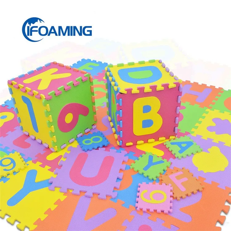 Nontoxic 36 Piece Abc Foam Mat Alphabet Number Puzzle Play Mats Floor