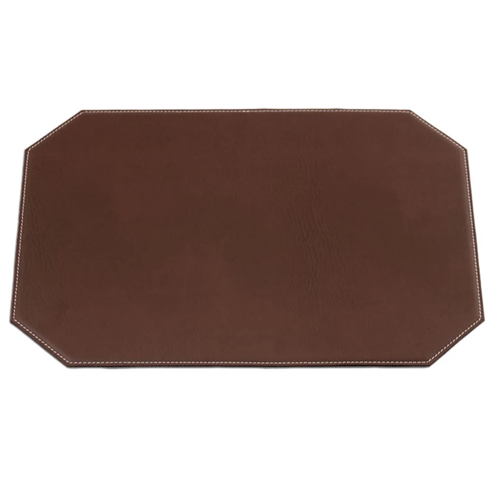 Luxury Pu Faux Leather Non Slip Table Mats With Velvet Backing - Buy ...