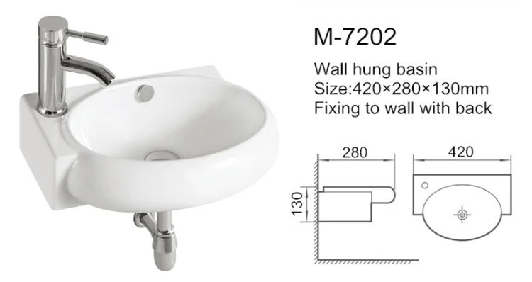 Ceramic wall hung sinks for school bathrooms
